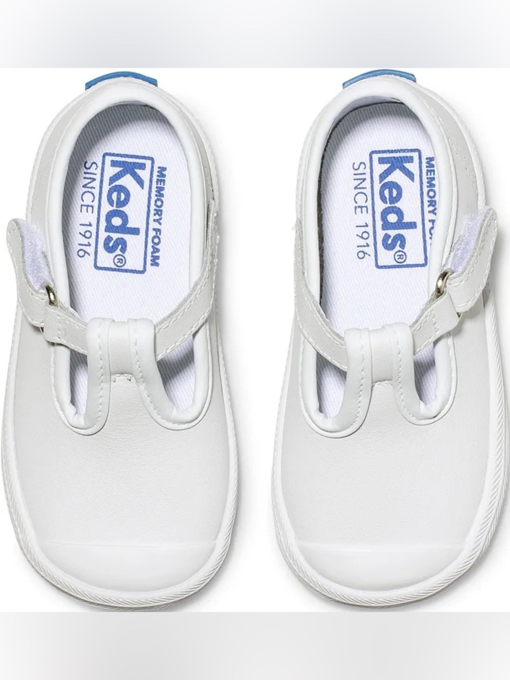 Keds White Baby Mary Jane Memory Foam Shoes